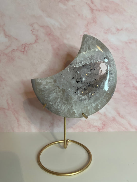 Achat Mond auf Ständer