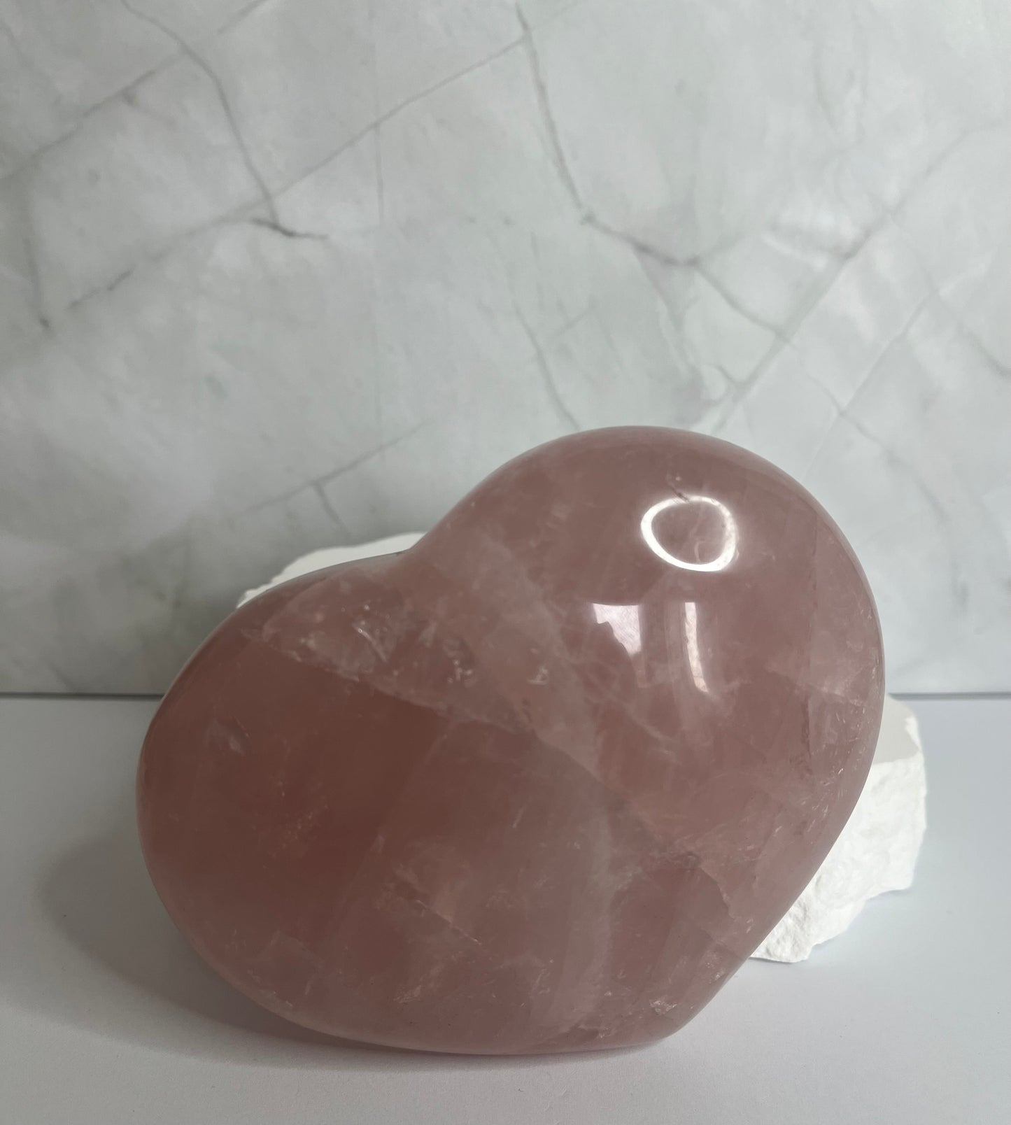 Herz Rosenquarz XL