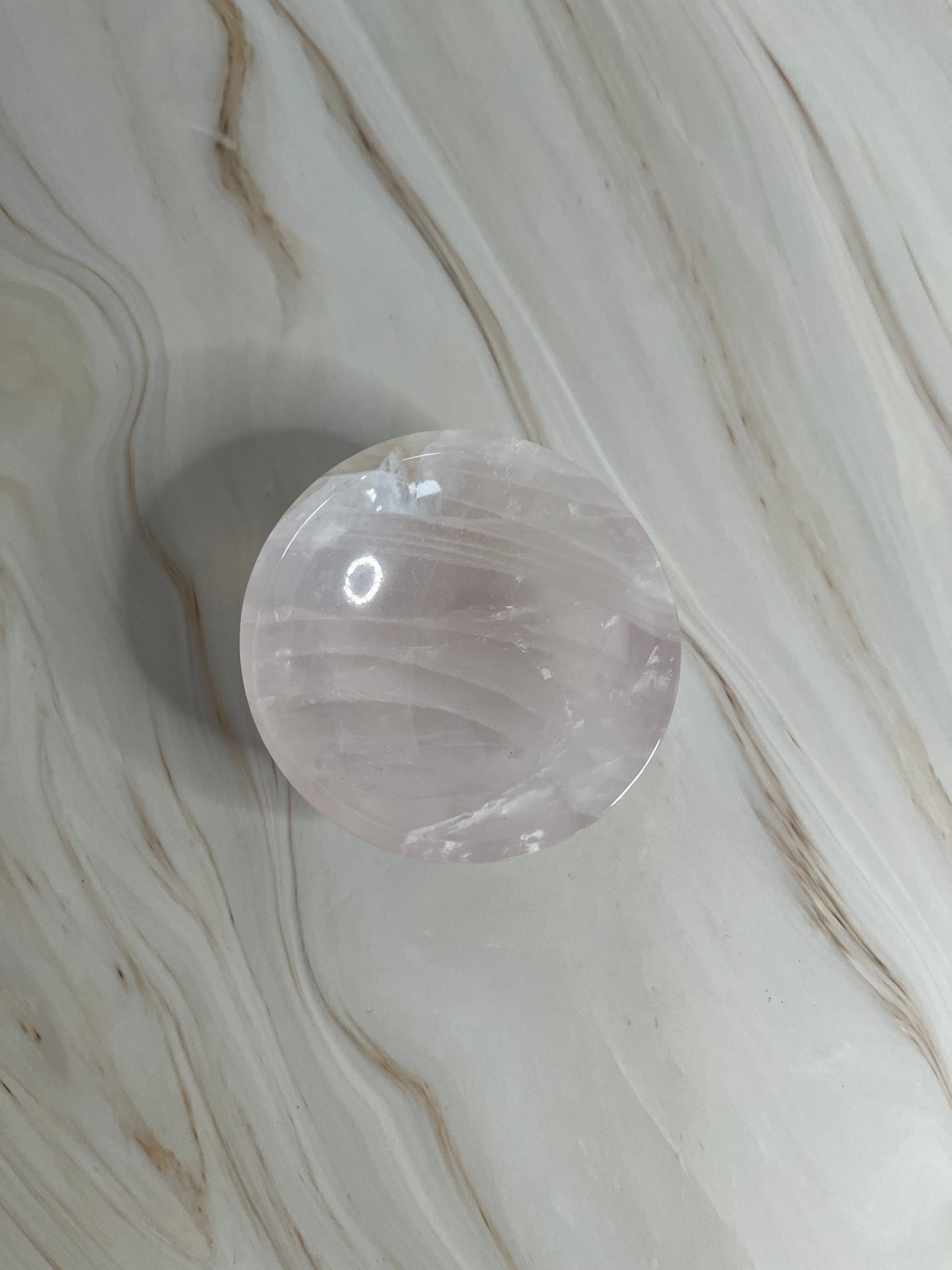 Rosenquarz Schale