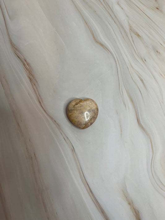 Herz Pfirsich Mondstein